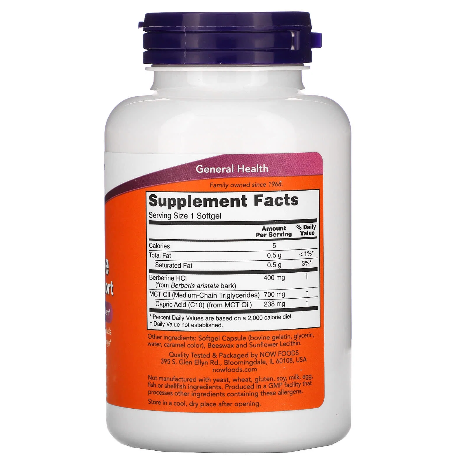 Berberine Glucose Support, 90 Softgels — NOW Foods
