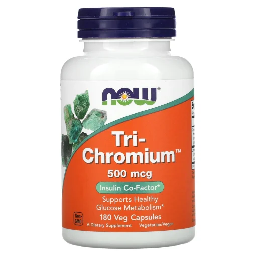Tri-Chromium, 500 mcg, 180 Veg Capsules — NOW Foods