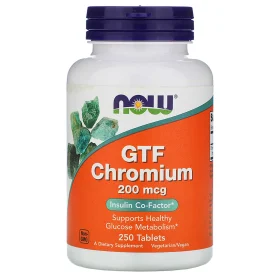 GTF Chromium, 200 mcg, 250 Tablets
