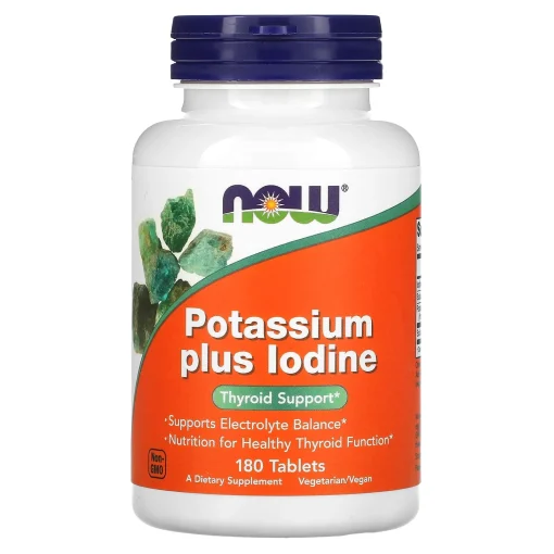 Potassium Plus Iodine, 180 Tablets — NOW Foods