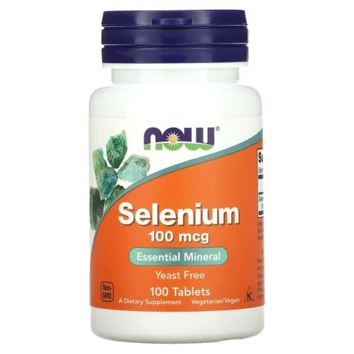 Selenium, 100 mcg, 100 Tablets — NOW Foods
