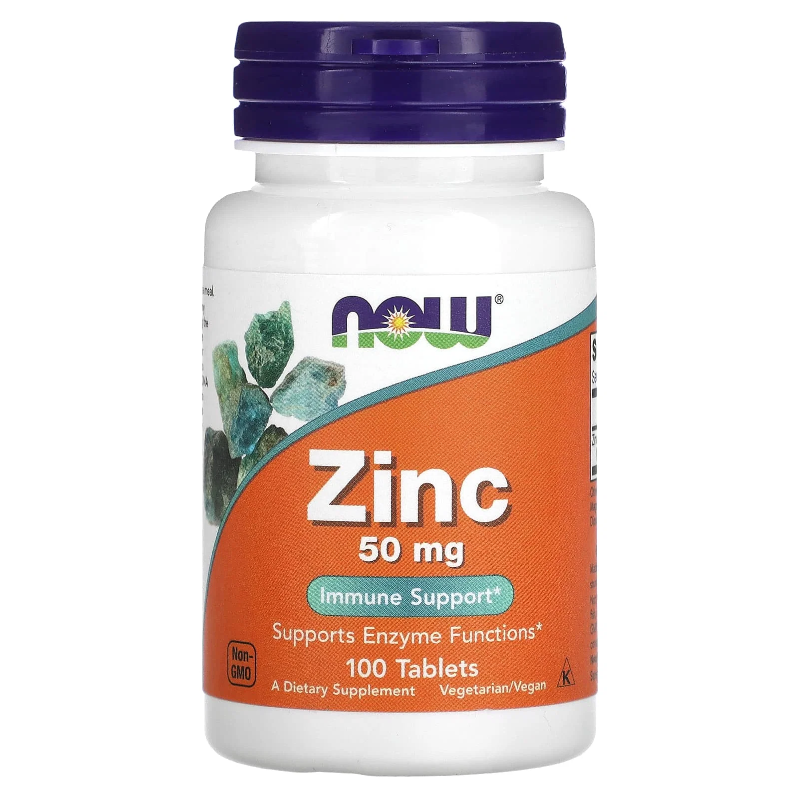 Zinc, 50 mg, 100 Tablets — NOW Foods
