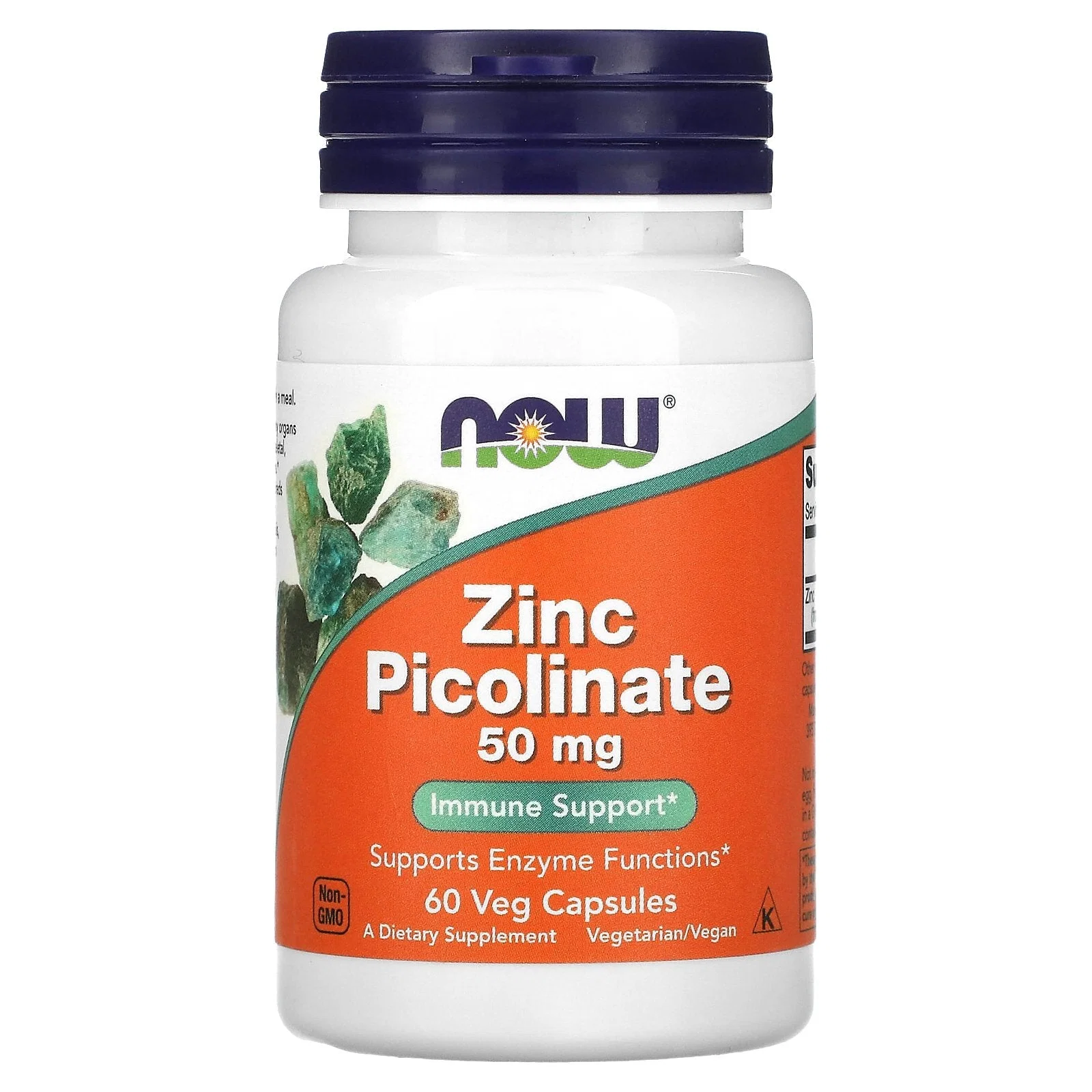 Zinc Picolinate, 50 mg, 60 Veg Capsules (50 mg per Capsule) — NOW Foods