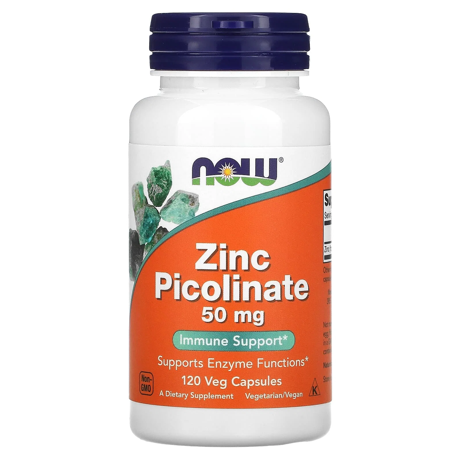 Zinc Picolinate, 50 mg, 120 Veg Capsules — NOW Foods