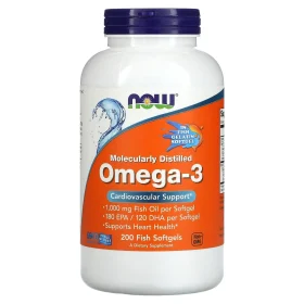 Omega-3 Fish Oil, 1,000 mg, 200 Fish Softgels