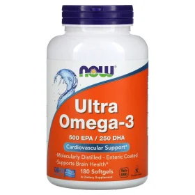 Ultra Omega-3 Fish Oil, 180 Softgels