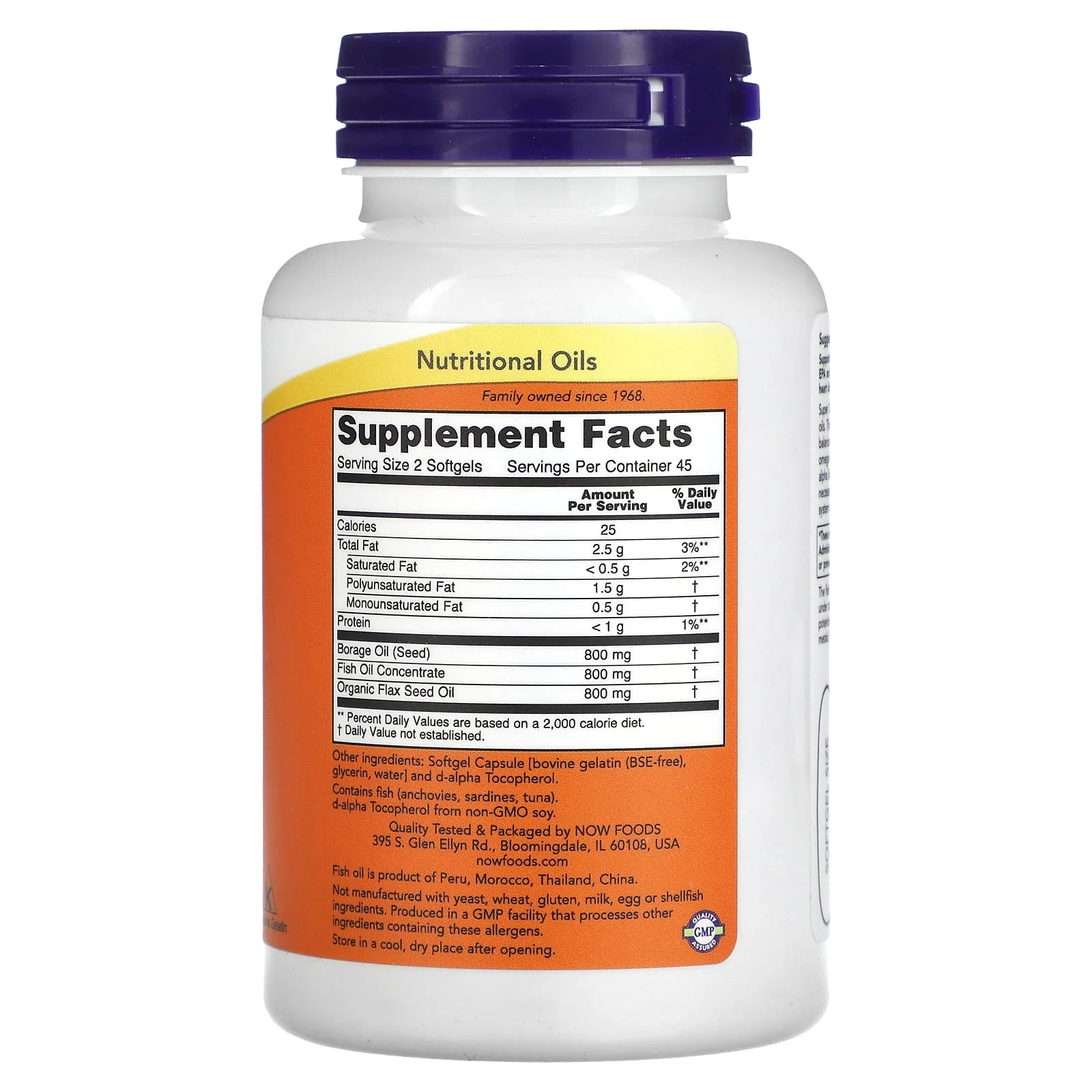 Super Omega 3-6-9 Fish Oil, 90 Softgels — NOW Foods
