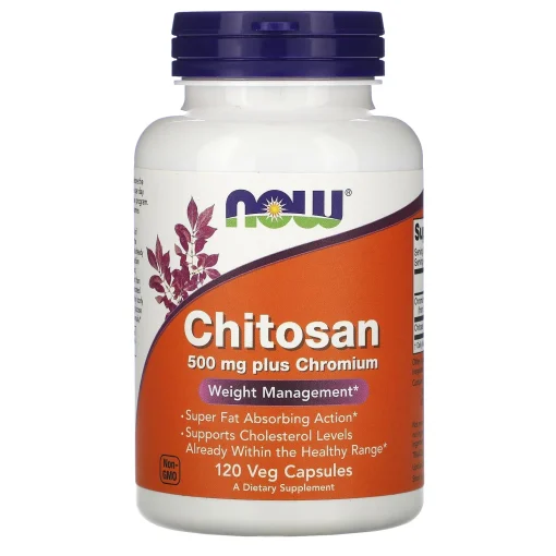 Chitosan Plus Chromium, 500 mg, 120 Veg Capsules — NOW Foods