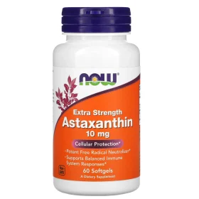 Astaxanthin, Extra Strength, 10 mg, 60 Softgels