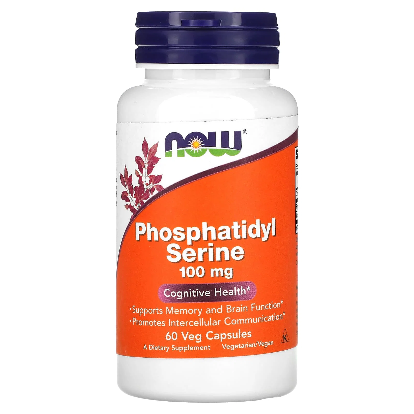 Phosphatidyl Serine, 100 mg, 60 Veg Capsules — NOW Foods