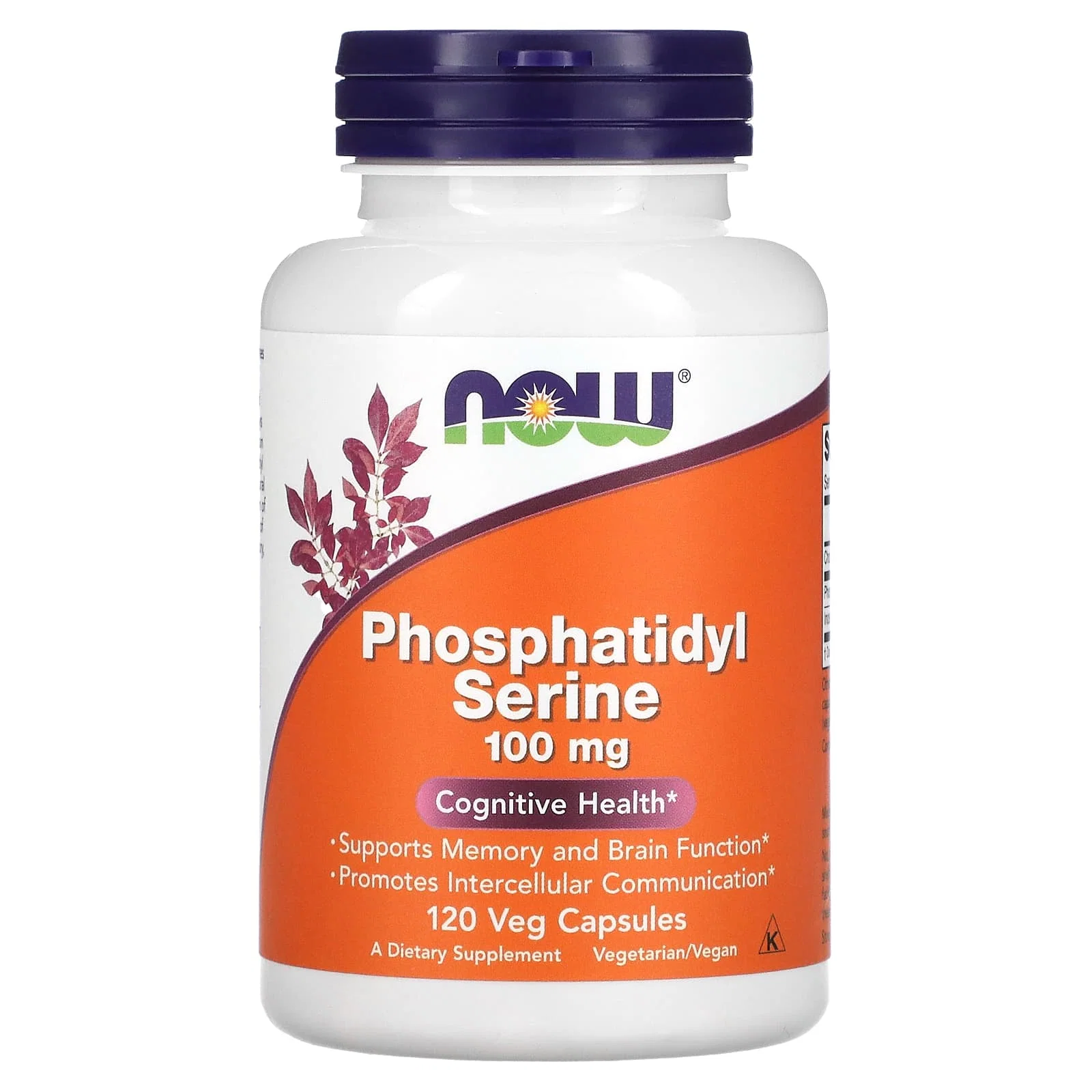 Phosphatidyl Serine, 100 mg, 120 Veg Capsules — NOW Foods