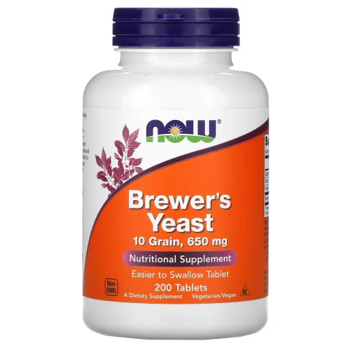 Brewer's Yeast, 650 mg, 200 Tablets — NOW Foods