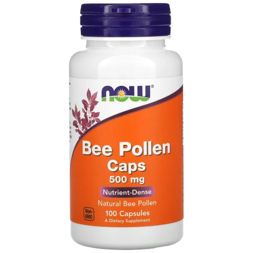 Bee Pollen Caps, 500 mg, 100 Capsules — NOW Foods
