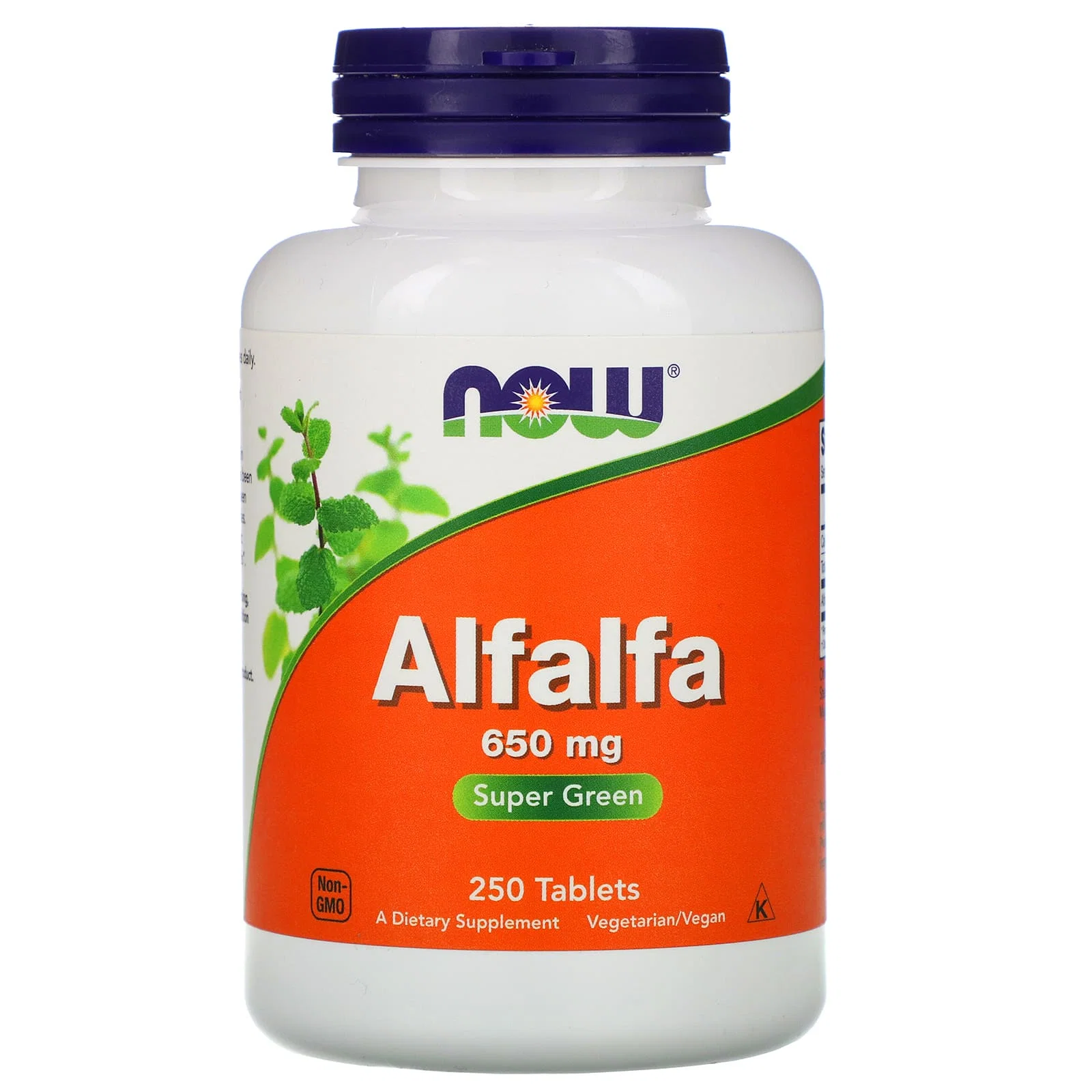 Alfalfa, 650 mg, 250 Tablets — NOW Foods