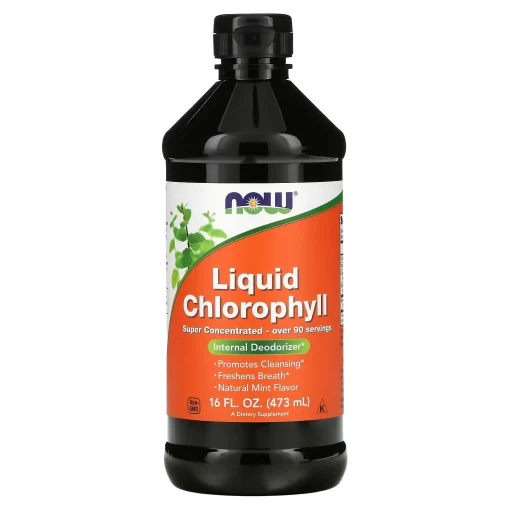 Liquid Chlorophyll, Mint , 16 fl oz (473 ml) — NOW Foods