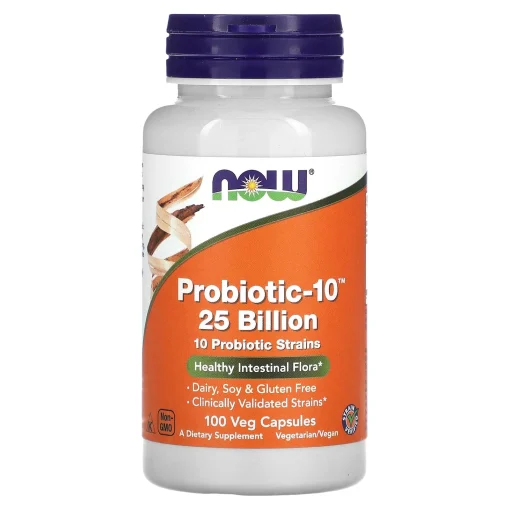 Probiotic-10, 25 Billion, 100 Veg Capsules — NOW Foods