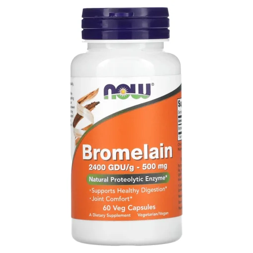 Bromelain, 500 mg, 60 Veg Capsules — NOW Foods