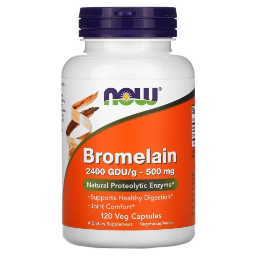 Bromelain, 500 mg, 120 Veg Capsules — NOW Foods