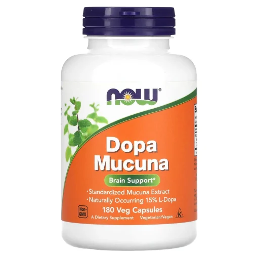Dopa Mucuna, 180 Veg Capsules — NOW Foods