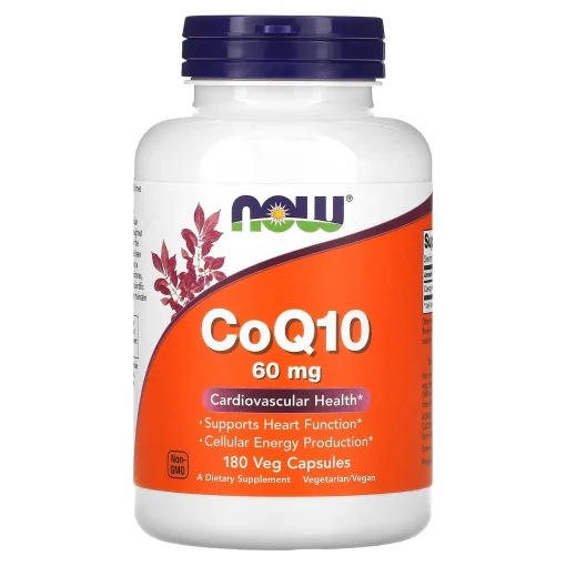 CoQ10, 60 mg, 180 Veg Capsules — NOW Foods