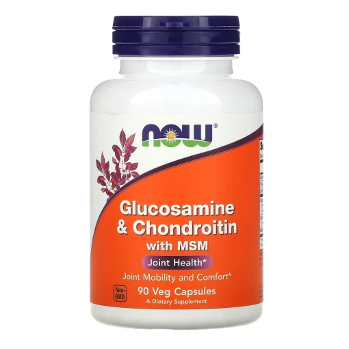 Glucosamine & Chondroitin with MSM, 90 Capsules — NOW Foods