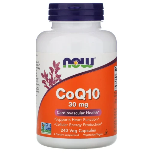 CoQ10, 30 mg, 240 Veg Capsules — NOW Foods
