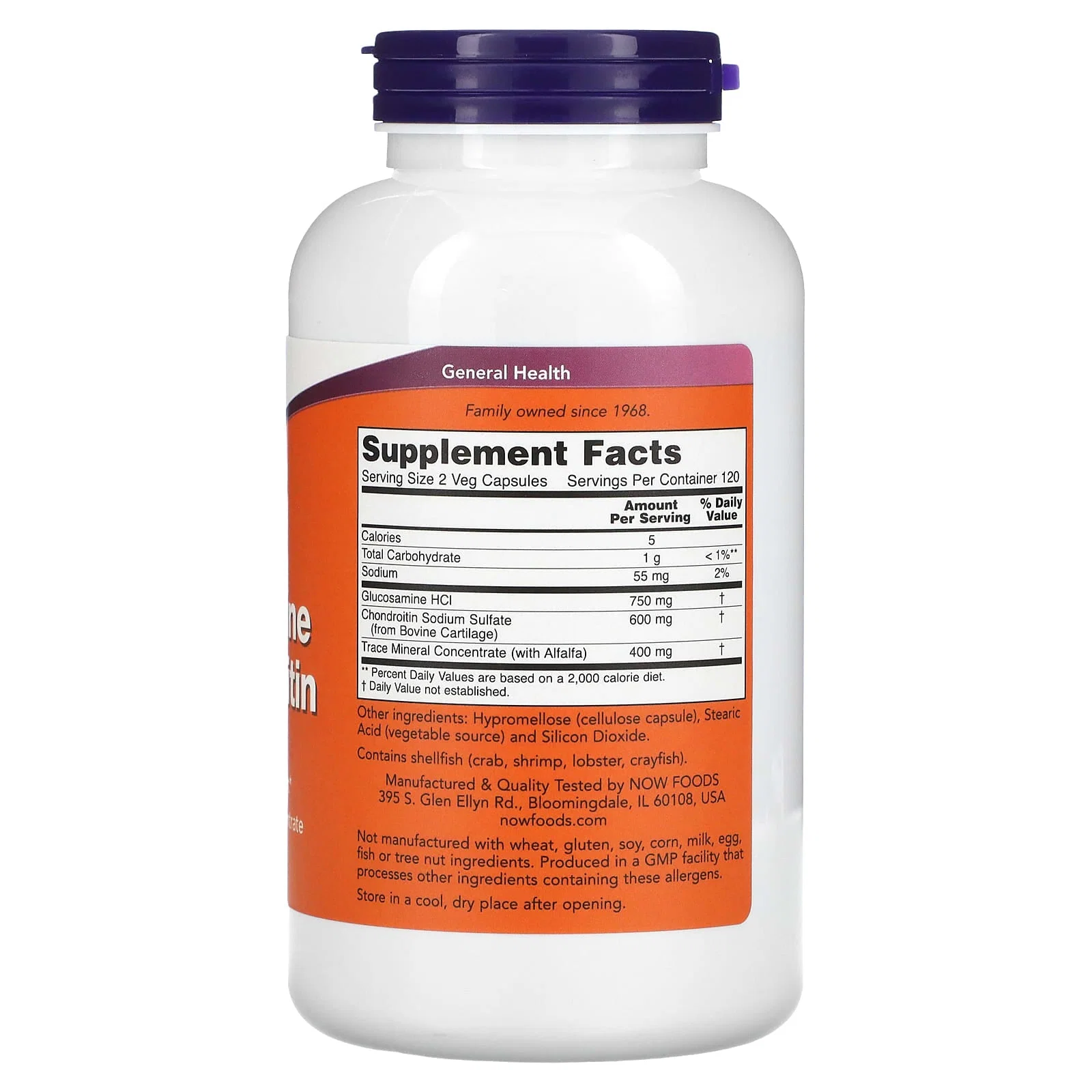 Glucosamine & Chondroitin, 240 Capsules — NOW Foods
