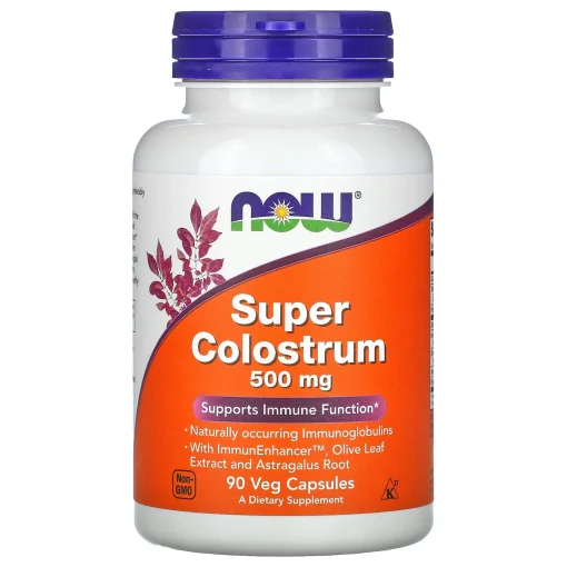 Super Colostrum, 500 mg, 90 Veg Capsules — NOW Foods