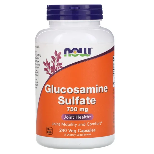 Glucosamine Sulfate, 750 mg, 240 Veg Capsules — NOW Foods