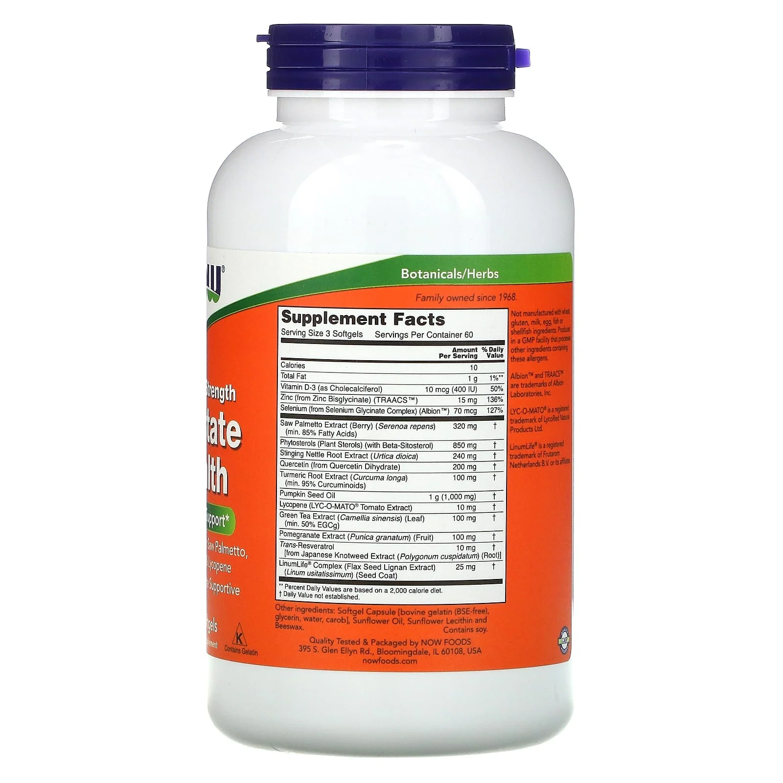 Clinical Strength Prostate Health, 180 Softgels — NOW Foods
