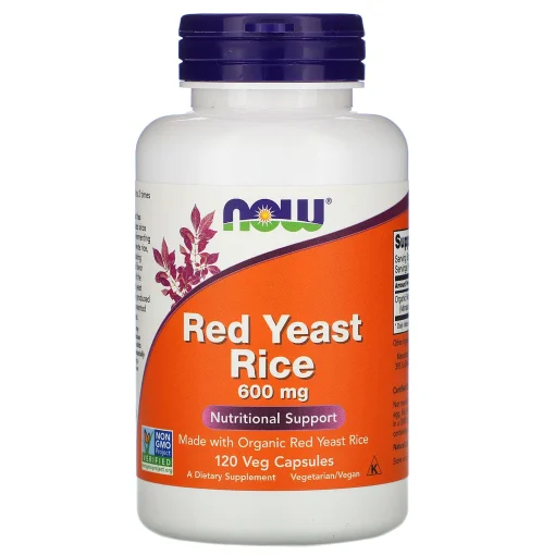 Red Yeast Rice, 600 mg, 120 Veg Capsules — NOW Foods