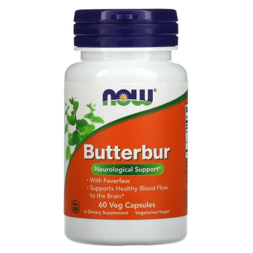 Butterbur, 60 Veg Capsules — NOW Foods