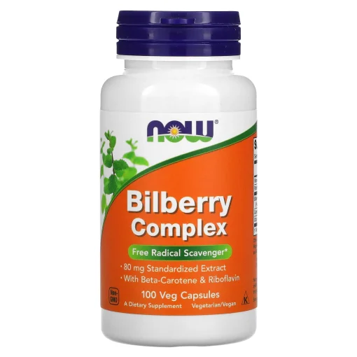 Bilberry Complex, 100 Veg Capsules — NOW Foods