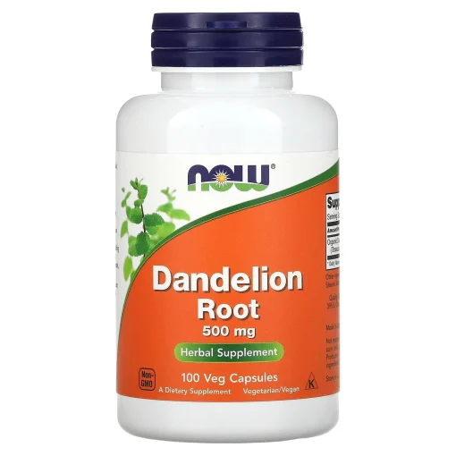 Dandelion Root, 500 mg, 100 Veg Capsules — NOW Foods