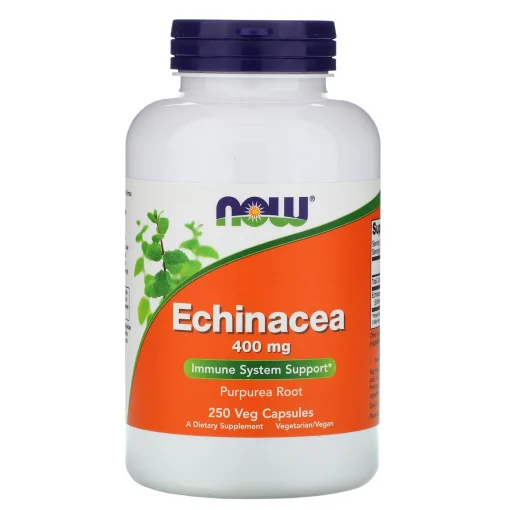 Echinacea, 400 mg, 250 Veg Capsules — NOW Foods