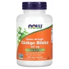 Ginkgo Biloba, Double Strength, 120 mg, 200 Veg Capsules — NOW Foods