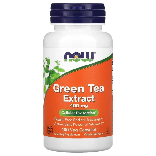 Green Tea Extract, 400 mg, 100 Veg Capsules — NOW Foods