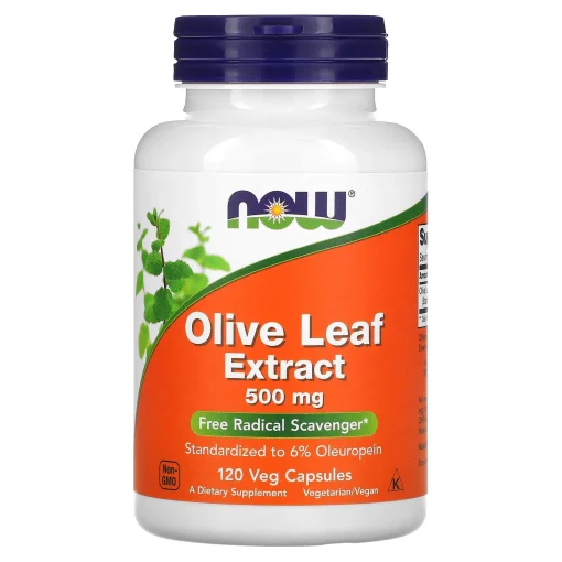 Olive Leaf Extract, 500 mg, 120 Veg Capsules — NOW Foods