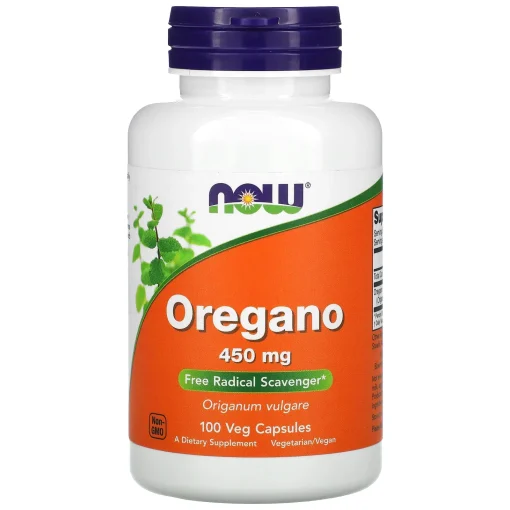 Oregano, 450 mg, 100 Veg Capsules — NOW Foods