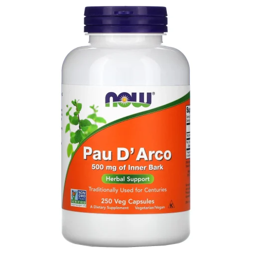 Pau D' Arco, 500 mg, 250 Veg Capsules — NOW Foods