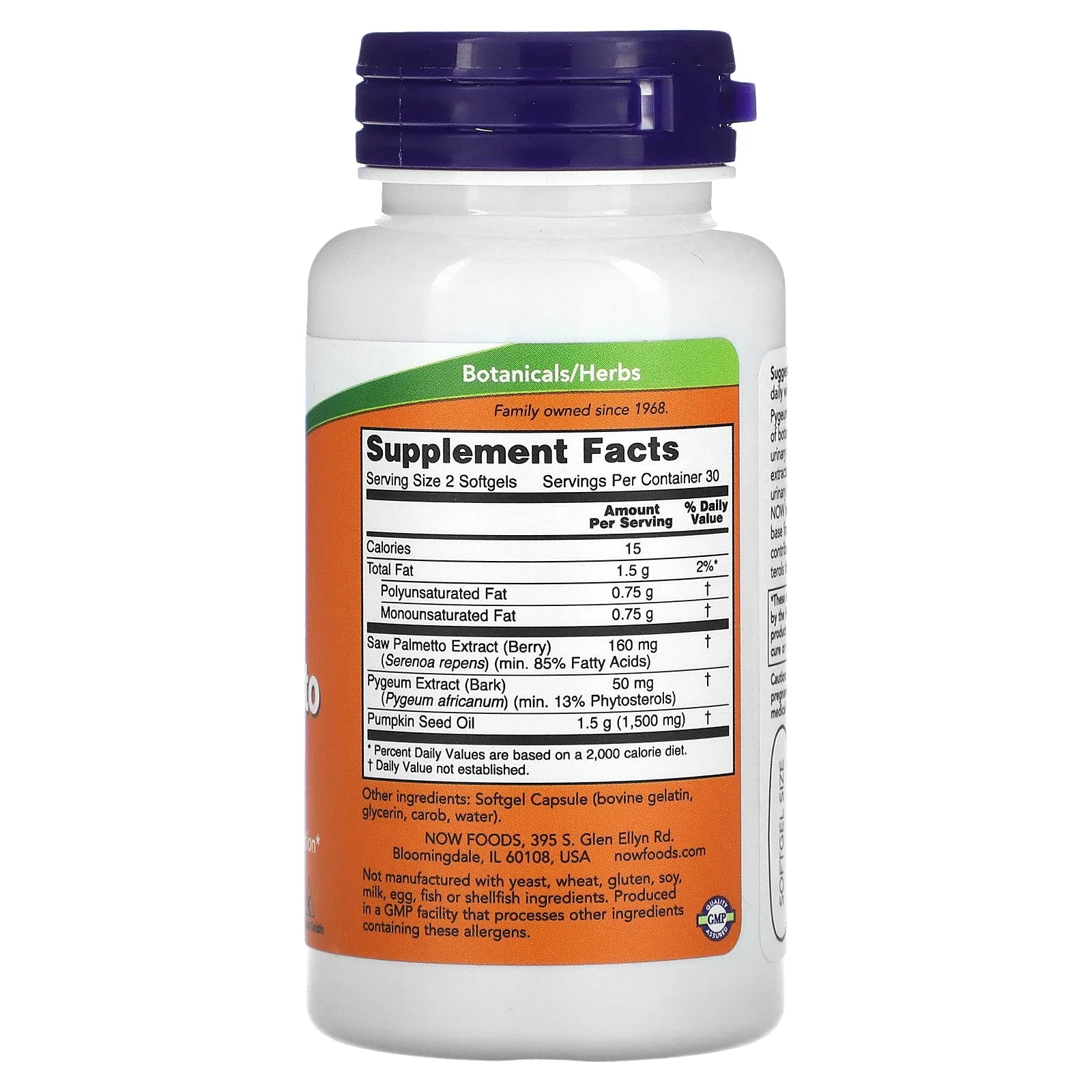 Pygeum & Saw Palmetto, 60 Softgels — NOW Foods