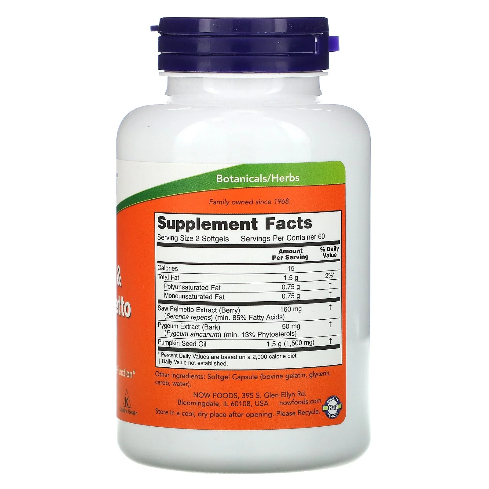 Pygeum & Saw Palmetto, 120 Softgels — NOW Foods