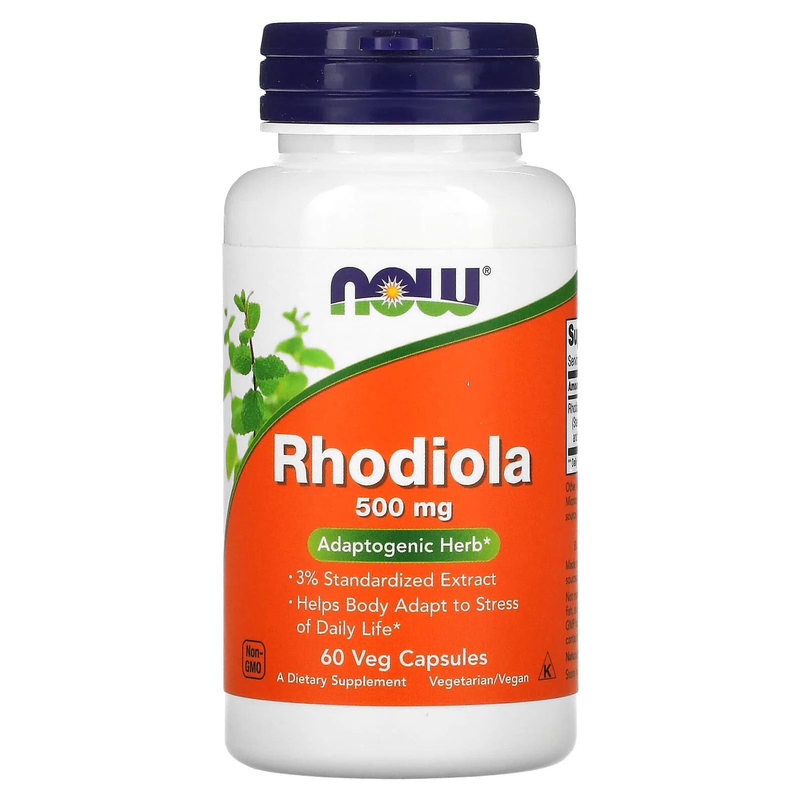 Rhodiola, 500 mg, 60 Veg Capsules — NOW Foods