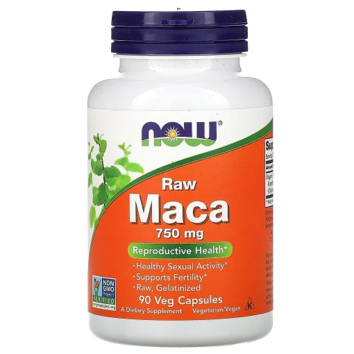 Raw Maca, 750 mg, 90 Veg Capsules — NOW Foods