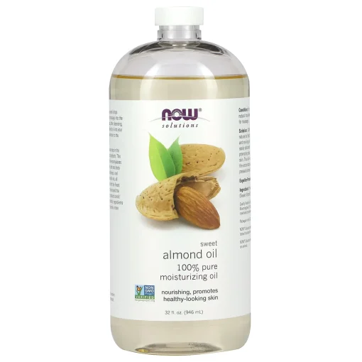 Solutions, Sweet Almond Oil, Unscented, 32 fl oz (946 ml) — NOW Foods