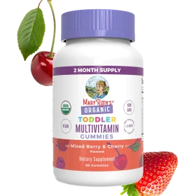 MaryRuth's, Organic Toddler, Multivitamin Liquid Drops, 1-3 Years, Orange Vanilla, 2 fl oz (60 ml)