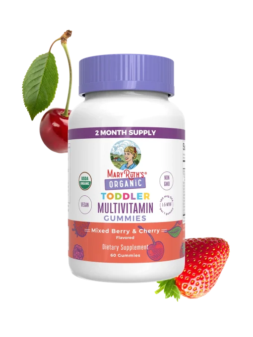 MaryRuth's, Organic Toddler, Multivitamin Liquid Drops, 1-3 Years, Orange Vanilla, 2 fl oz (60 ml) — MaryRuth's