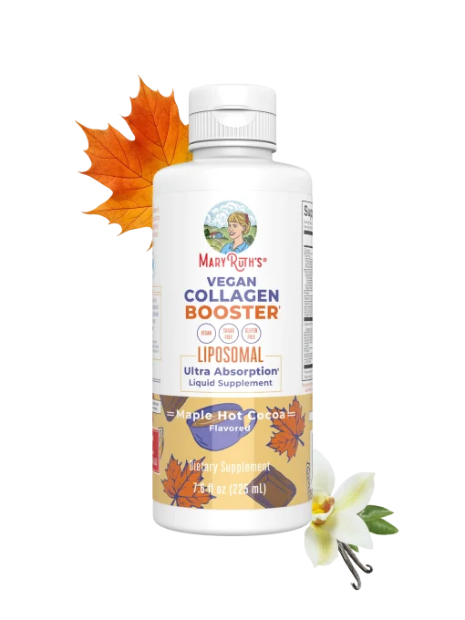 MaryRuth's, Vegan Collagen Booster Liposomal, Maple Hot Cocoa, 7.6 fl oz (225 ml) — MaryRuth's