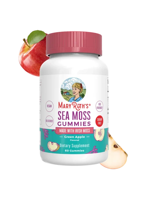 MaryRuth's, Sea Moss Gummies, Green Apple, 60 Gummies (25 mg per Gummy) — MaryRuth's