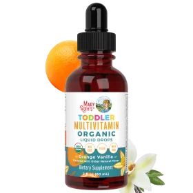 MaryRuth's, Cocomelon, Toddler Multivitamin, Liquid Drops With Iron, 1 - 3 Years, Orange Vanilla, 1 fl oz (30 ml)